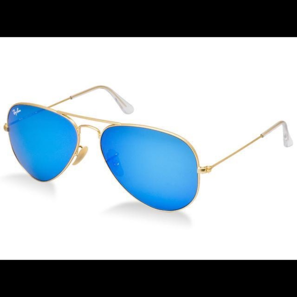 Rayban blue and gold aviators